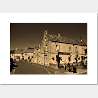 Kingsbridge Inn Bourton on the Water Cotswolds Posters and Art